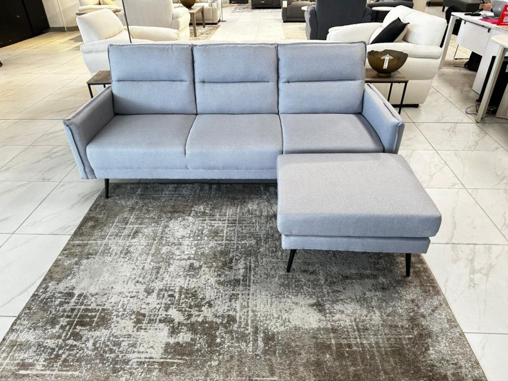 SOFA IRVING U4631ULSL0STSM C/OTTOMAN SILVER ULTIMATE