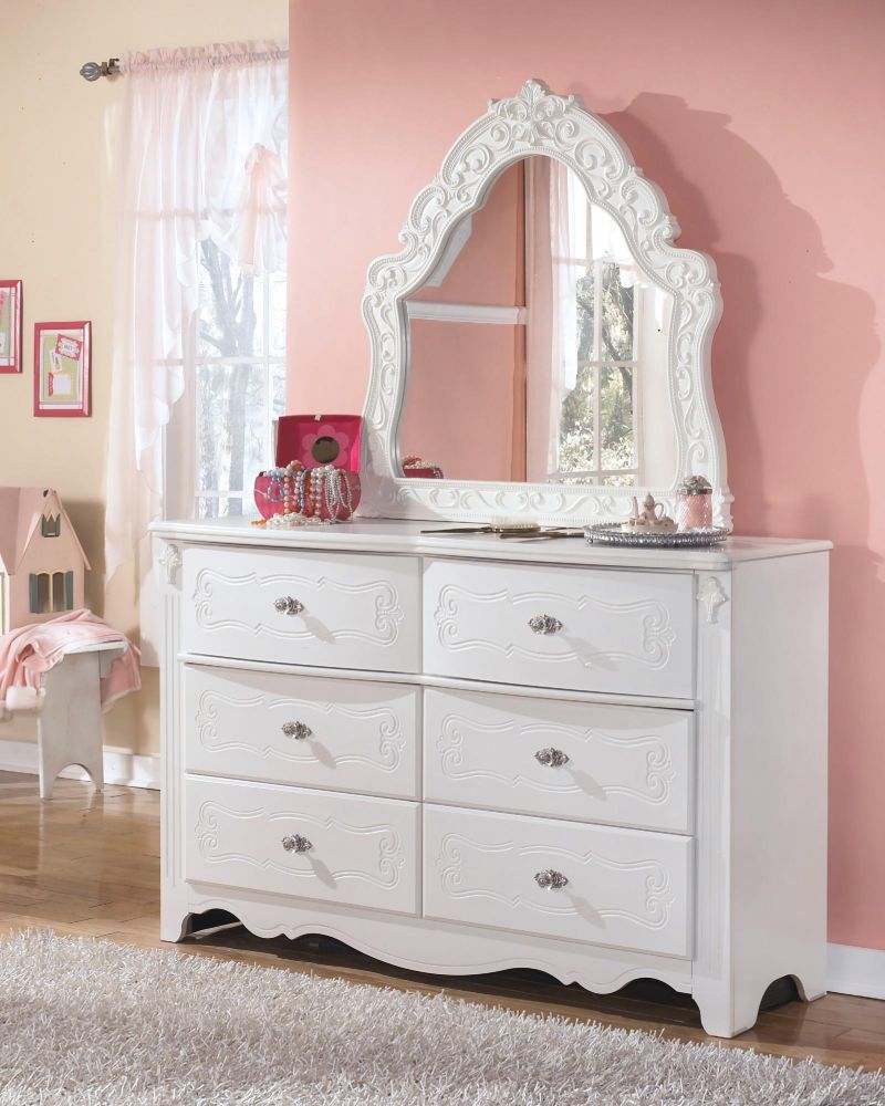 COMODA Y ESPEJO EXQUISITE B188 BLANCO