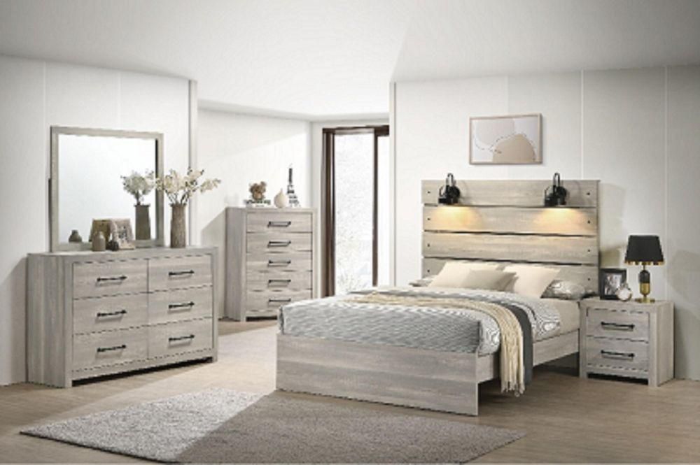 CAMA LIFESTYLE C0300A QUEEN + 1 MESA + COMODA Y ESPEJO Furniture City