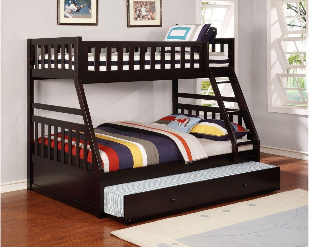 CAMAROTE TWIN/FULL + CAMA AUXILIAR CB803 ESPRESSO