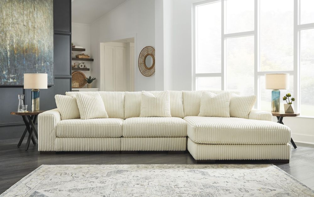 SALA MODULAR LINDYN 21104 IVORY 3 PIEZAS