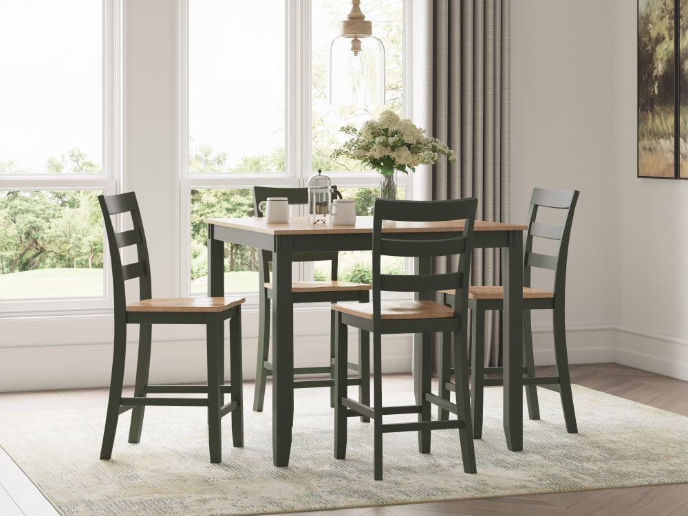COMEDOR GESTHAVEN D401-223 (SET OF 5) NATURAL GREEN