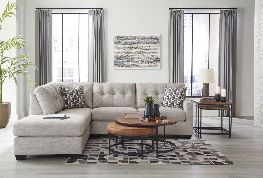 SALA MODULAR MAHONEY 31004 LAF CHAISE PEBBLE
