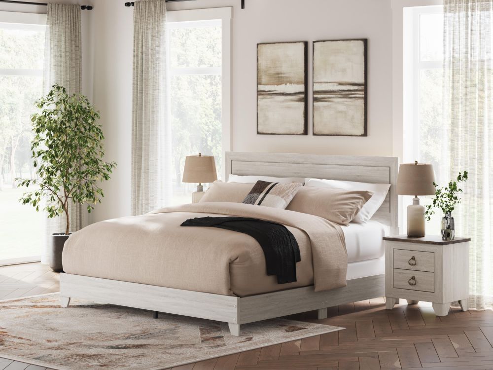 CAMA Y MESAS LAIGMEYER B4804 KING WHITEWASH