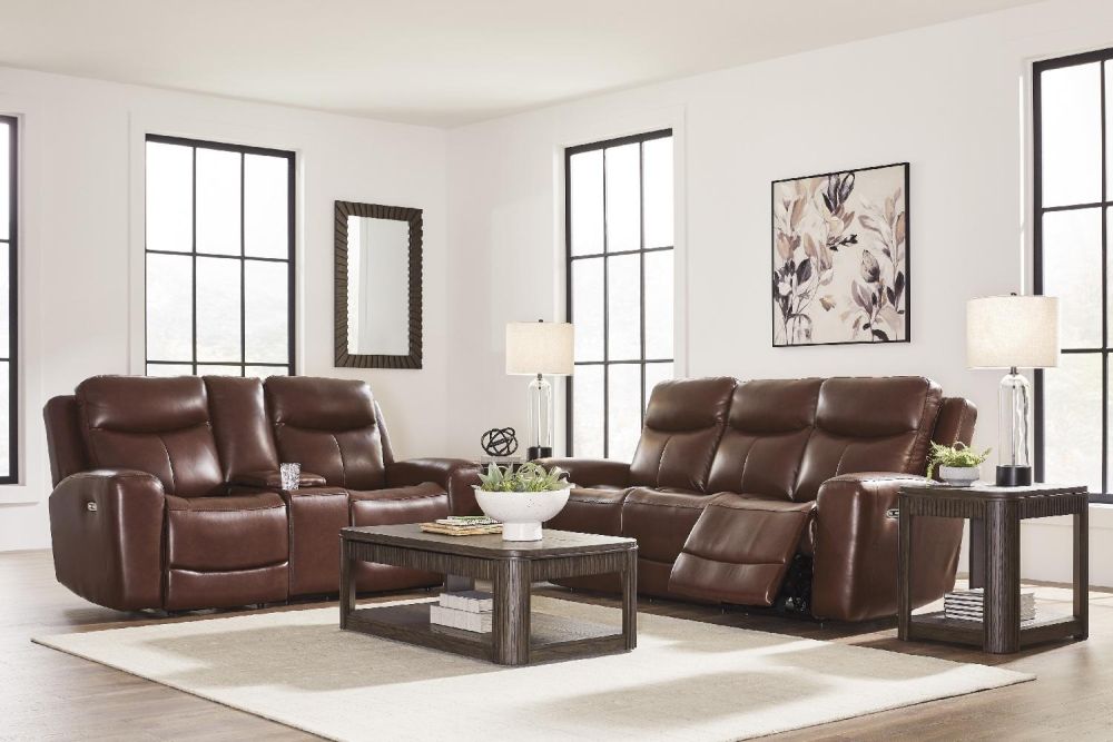 SALA SOFA Y LOVESEAT MOMENTUM U12102 MAHOGANY