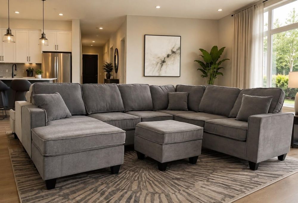 SALA MODULAR AXIS LIGHT GREY LHF CHAISE