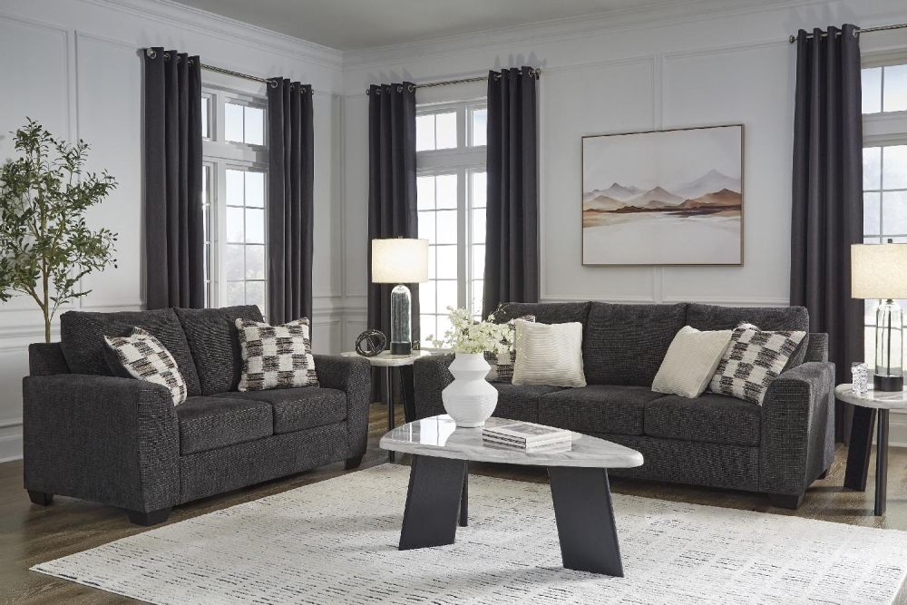 SALA SOFA Y LOVESEAT LOREO 63101 EBONY