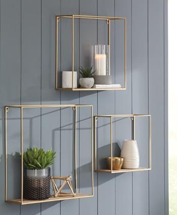 ADORNO WALL SHELF SET (3/CN) A8010107 Efharis