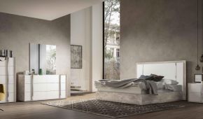 CAMA + 1 MESA DE NOCHE TREVISO QUEEN ERTRBWHLT01 STATUS
