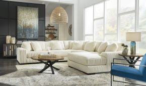 SALA MODULAR LINDYN 21104 IVORY 5 PIEZAS