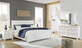 CAMA Y MESAS FORTMAN KING B680 PANEL BLANCA