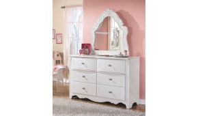 COMODA Y ESPEJO EXQUISITE B188 BLANCO