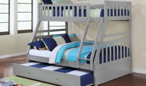 CAMAROTE TWIN/FULL + CAMA AUXILIAR CB803 GRIS