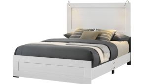 CAMA C8377 KING S/MESAS WHITE HEADBOARD, FOOTBOARD, SIDERAIL