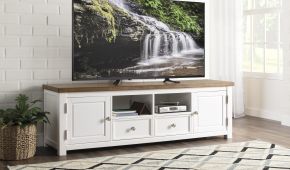 TV STAND WESTCONI W5168-20 WHITE/BROWN