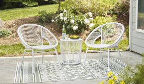 SILLA Y MESA SET MANDARIN P312-050 (3PZS) WHITE