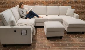 SALA MODULAR AXIS BEIGE LHF CHAISE