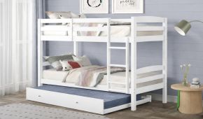 CAMAROTE CB888W TWIN TWIN WHITE C/TRUNDLE