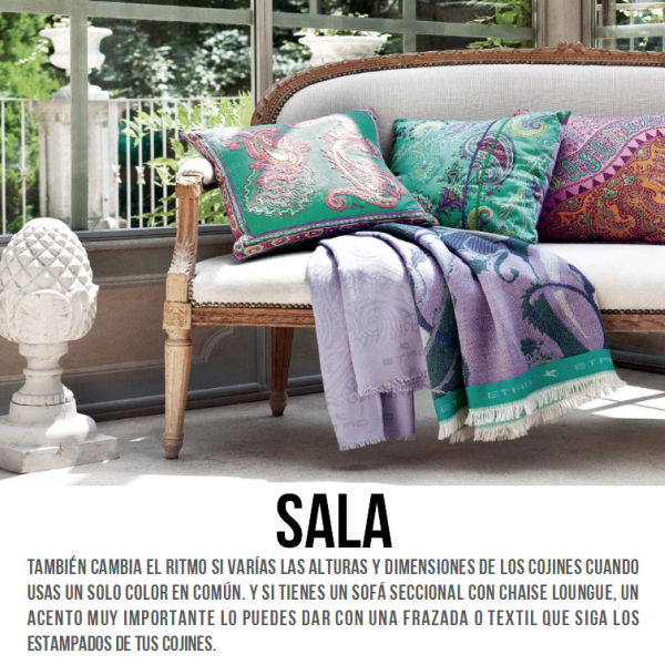 Tips para decorar con cojines